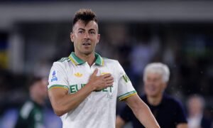 Stephan El Shaarawy durante l’intervista a Sky Sport prima di Roma-Genoa
