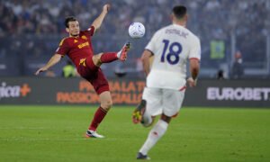 Marten de Roon dopo la vittoria della Roma contro il Genoa